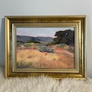 Studio McGee Threshold Gold Framed Landscape "The Mesa" Wall Art Canvas, 11x14"